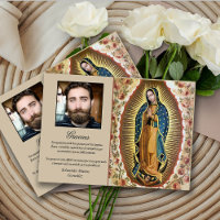 Simpatia Elegante Guadalupe Funeral Obrigado Cartõ