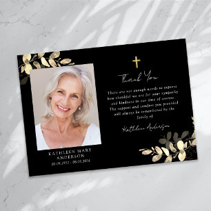 Cartão De Agradecimento Simpatia Eucalyptus Cross Foto Funeral