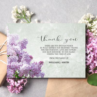 Simpatia Flor Lilacs OBRIGADO, Cinza