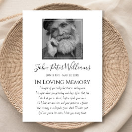 Cartão De Agradecimento Simpatia Foto Funeral