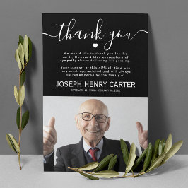 Cartão De Agradecimento Simpatia Foto Funeral