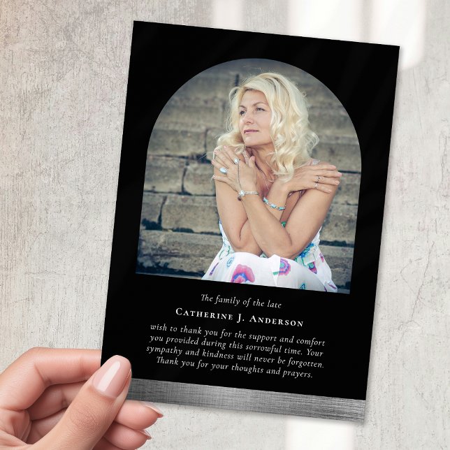 Cartão De Agradecimento Simpatia Fotográfica do Memorial de Arch Minimalis (Criador carregado)