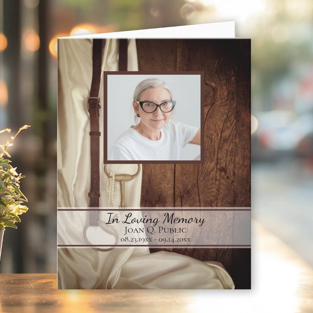 Cartão De Agradecimento Simpatia Memorial do Funeral Ocidental do Bit Rust (Criador carregado)