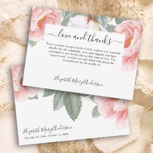 Cartão De Agradecimento Simpatia Obrigado Valeu Memorial Floral