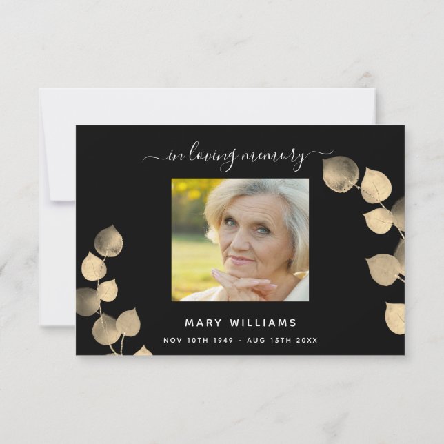 Cartão De Agradecimento Simpatia ouro preto eucalipto foto (Verso)