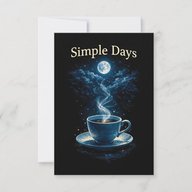 Cartão De Agradecimento Simple Days (Frente)