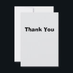 Cartão De Agradecimento Simple Thank You Card<br><div class="desc">Nothing fancy,  just a plain Thank You card.</div>