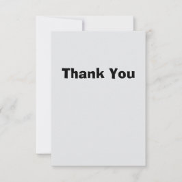 Cartão De Agradecimento Simple Thank You Card