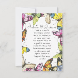 Cartão de agradecimento simples