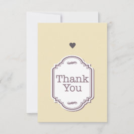 Cartão de agradecimento simples 8,9 cm x 12,7 cm