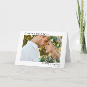 Cartão De Agradecimento Simples e Moderno para sempre - Dobro de Graças