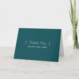 Cartão De Agradecimento Simples e Personalizado Elegante Obrigado