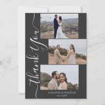 Simples Elegante Modern Script 6 fotos casamento d