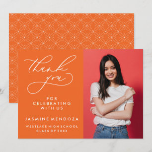 CARTÃO DE AGRADECIMENTO SIMPLES GRADUAÇÃO DE CALIBRAFIA BRANCA OBRIGADA