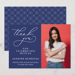 CARTÃO DE AGRADECIMENTO SIMPLES GRADUAÇÃO DE CALIBRAFIA BRANCA OBRIGADA