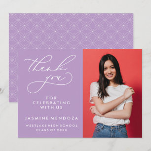 CARTÃO DE AGRADECIMENTO SIMPLES GRADUAÇÃO DE CALIBRAFIA BRANCA OBRIGADA