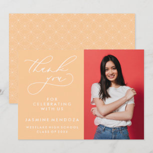 CARTÃO DE AGRADECIMENTO SIMPLES GRADUAÇÃO DE CALIBRAFIA BRANCA OBRIGADA