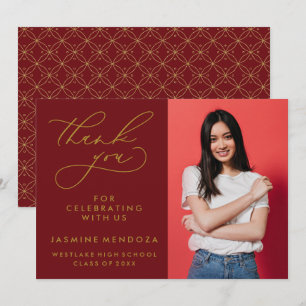 CARTÃO DE AGRADECIMENTO SIMPLES GRADUAÇÃO DE CALIBRAFIA BRANCA OBRIGADA