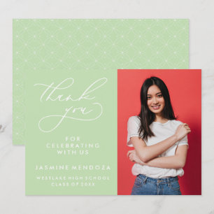 CARTÃO DE AGRADECIMENTO SIMPLES GRADUAÇÃO DE CALIBRAFIA BRANCA OBRIGADA