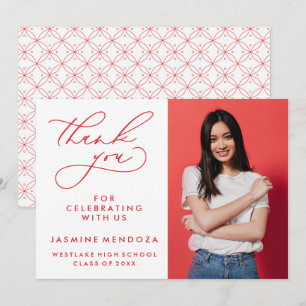 CARTÃO DE AGRADECIMENTO SIMPLES GRADUAÇÃO DE CALIBRAFIA BRANCA OBRIGADA