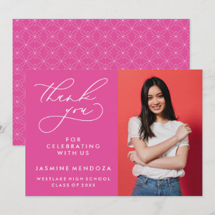 CARTÃO DE AGRADECIMENTO SIMPLES GRADUAÇÃO DE CALIBRAFIA BRANCA OBRIGADA