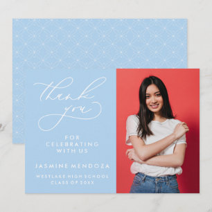 CARTÃO DE AGRADECIMENTO SIMPLES GRADUAÇÃO DE CALIBRAFIA BRANCA OBRIGADA