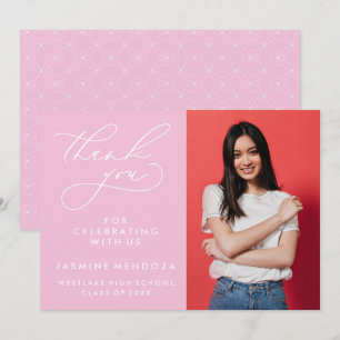 CARTÃO DE AGRADECIMENTO SIMPLES GRADUAÇÃO DE CALIBRAFIA BRANCA OBRIGADA