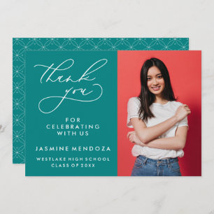 CARTÃO DE AGRADECIMENTO SIMPLES GRADUAÇÃO DE CALIBRAFIA BRANCA OBRIGADA