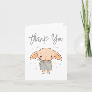Cartão De Agradecimento Simples Harry Potter - Chás de Bebê do Dobby