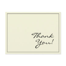 Cartão de agradecimento simples "Obrigado!"