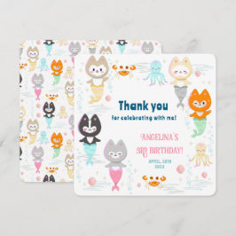 Cartão de agradecimento simples para 3º aniversári