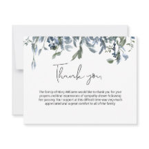 Simples Verde Floral Funeral Obrigado