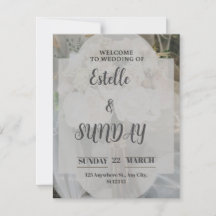 Sinal de Boas-Vindas de Casamento Minimalista Eleg