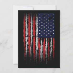 Cartão De Agradecimento Sinalizador Grunge U.S.A