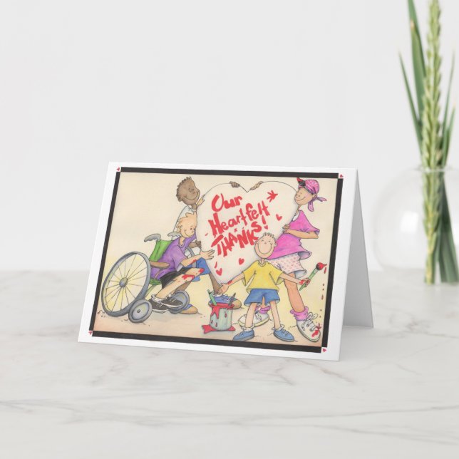 Cartão de Agradecimento Sincero (Frente)