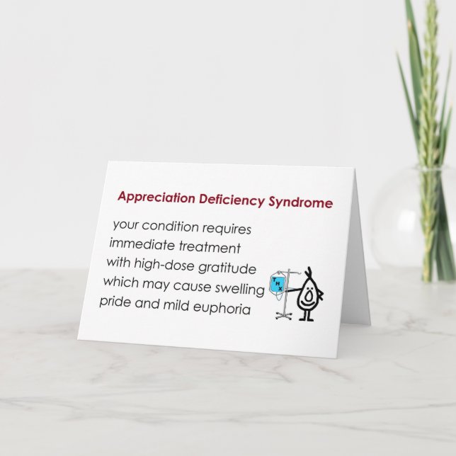 Cartão De Agradecimento Síndrome de Apreciação - obrigado engraçado (Frente)