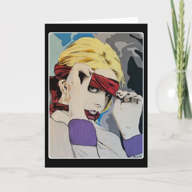 Cartão De Agradecimento "Síndrome de Estocolmo" (Frente)