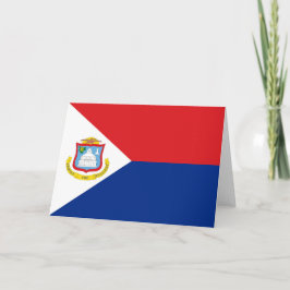 Cartão De Agradecimento Sint Maarten flag