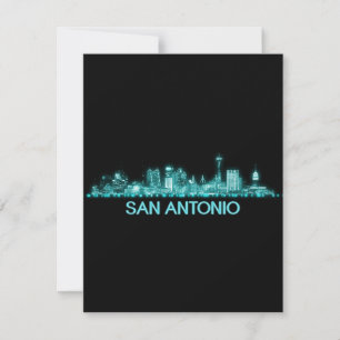 Cartão De Agradecimento Skyline San Antonio