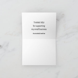 Cartão De Agradecimento Small Business Thank You Card | Minimal | Personal