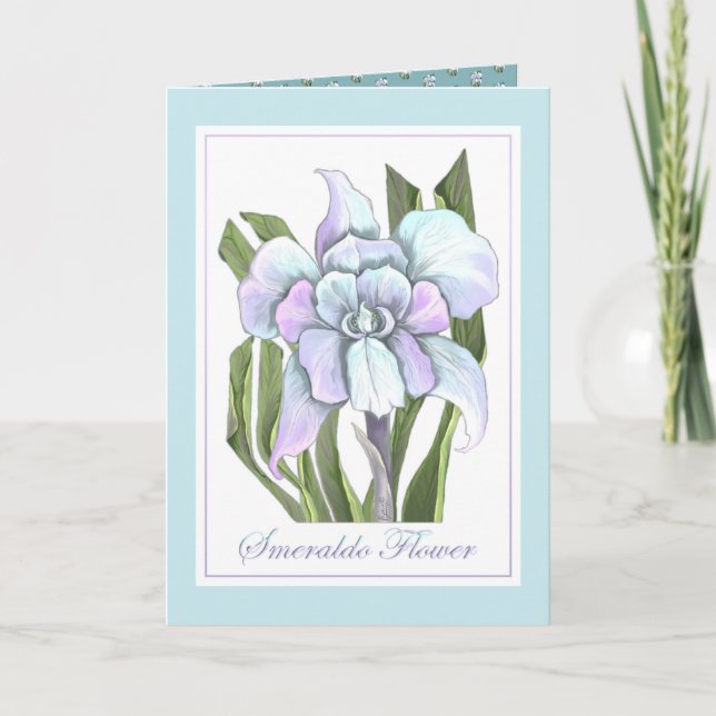 Cartão De Agradecimento Smeraldo Flower (Frente)