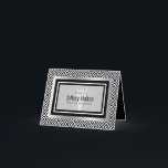 Cartão De Agradecimento Smoking preto e branco, laço preto, gravata, forma<br><div class="desc">Smoking preto e branco, laço preto, gravata, cartão de agradecimento personalizado para despedida de solteiro formal. Esta coleção elegante será ótima para aniversários, ou como presente de casamento, etc. Seja o que for que você escolha dar como presente, certamente trará um sorriso caloroso de apreciação ao coração e à mente...</div>