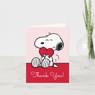 Cartão De Agradecimento Snoopy   Little Sweetheart Baby Shower Obrigado C