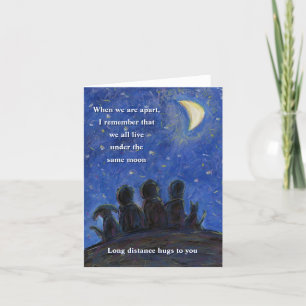 Cartão De Agradecimento Sob as mesmas placas de anotação de arte