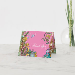 Cartão De Agradecimento Sob o Mar Obrigado