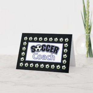 Cartão De Agradecimento Soccer Coach Thank You