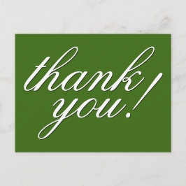 Cartão de agradecimento sofisticado e glamoroso