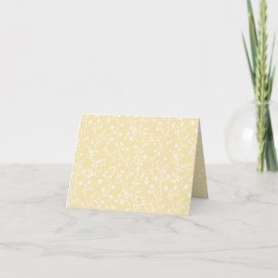Cartão De Agradecimento Soft Meadow Neutro - Creme de Manteiga