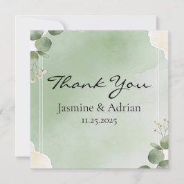 Cartão De Agradecimento Soft Winter Daydream Thank You Cards
