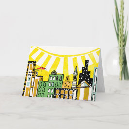 CARTÃO DE AGRADECIMENTO SOL EM CIDADE